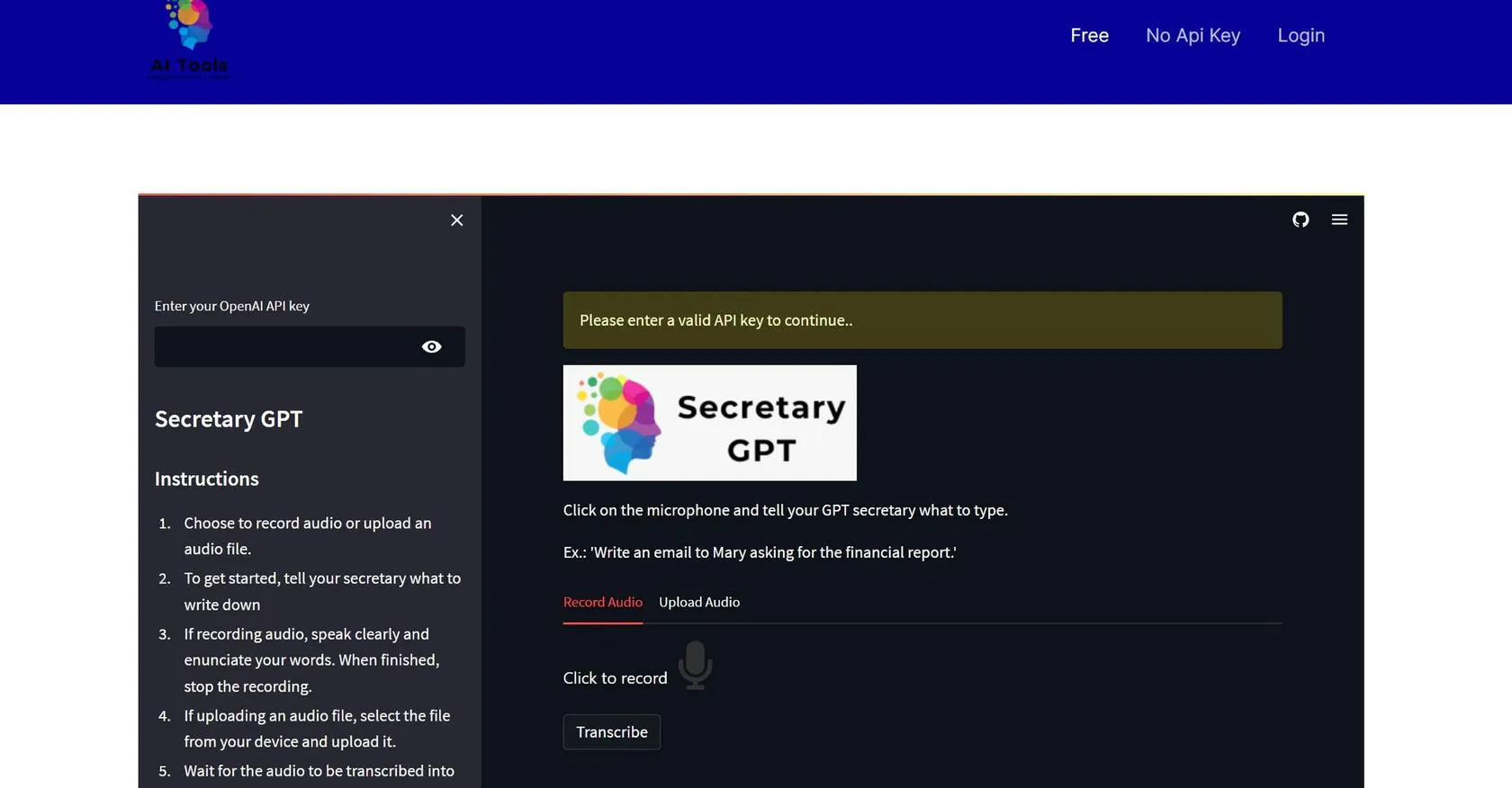 Secretary GPT