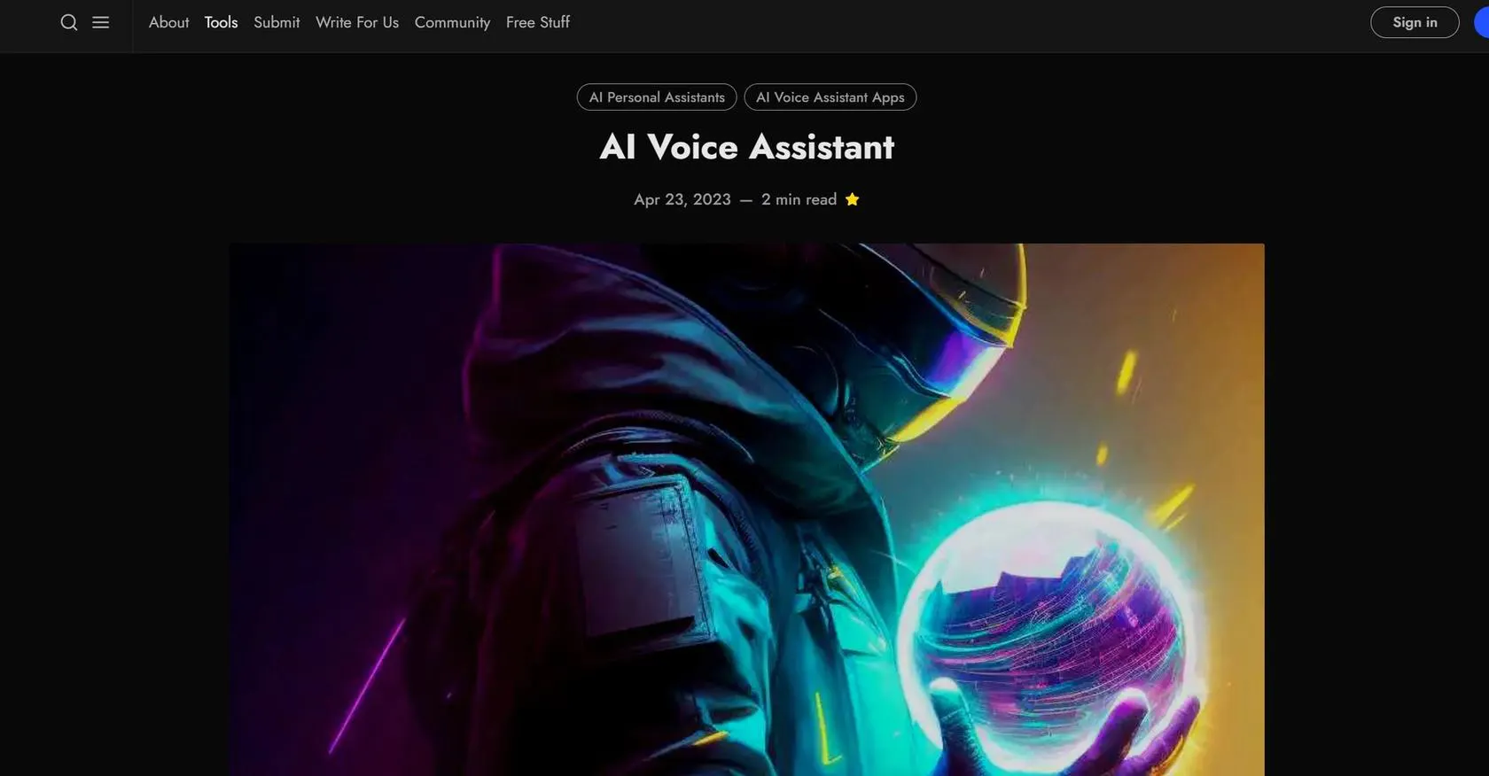 Ai voice assistant